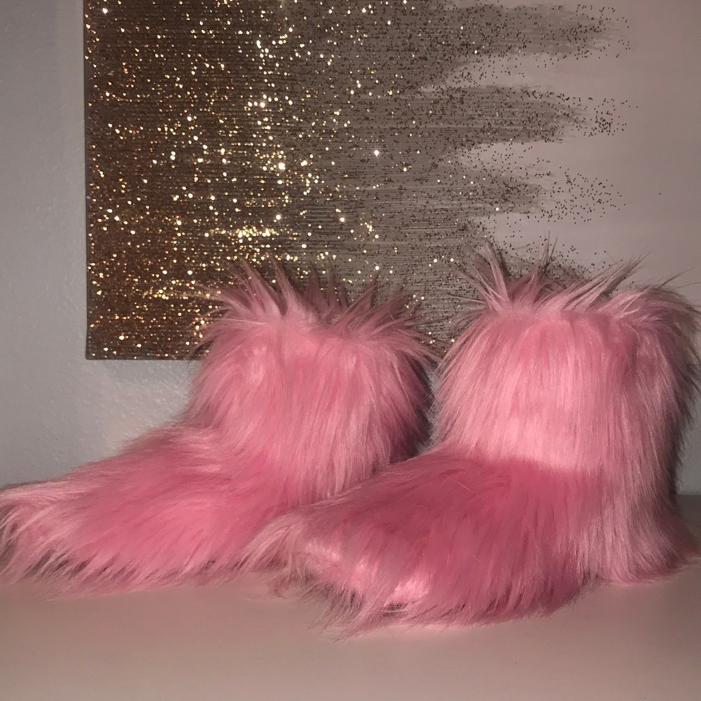 Furry booties